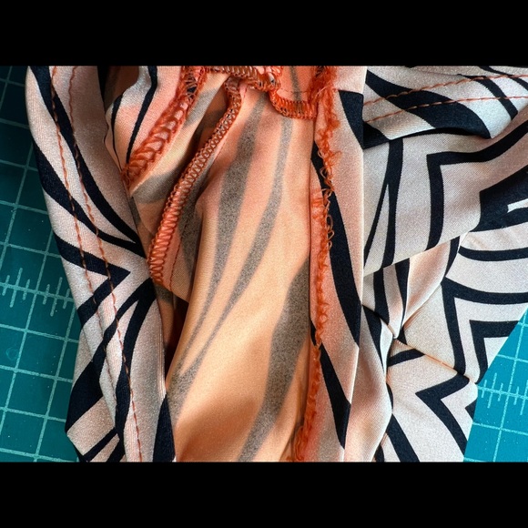 Orange tiger stripe swim short - Picture 9 of 10